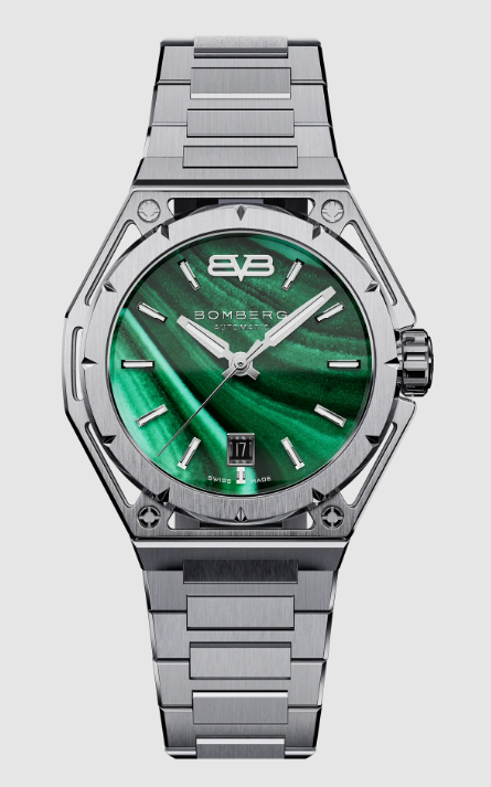 Review Bomberg edge malachite steel B7742ASS.07-3.12 Watch